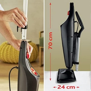 Vileda Aparat de curatat cu abur Steam Plus XXL Curatator igienic de pardoseli cu PowerPad si 2 huse din microfibra - Pentru suprafete mari gresie lam - Img 4