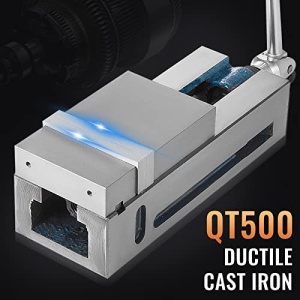 Vise VEVOR 100 mm Otel Premium Forta de Strangere 19 KN Rotativ - Img 2