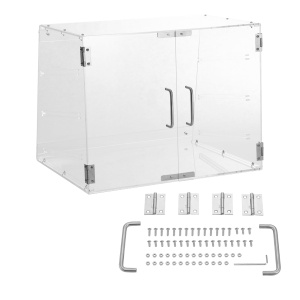 Vitrina comerciala VEVOR CX-02 Acrilica Transparenta 3 Nivele Acces Posterior - Img 9