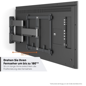 Vogels TVM 5447 Suport TV de Perete Rotativ 65 inch 180deg Max VESA 400x400 - Img 3