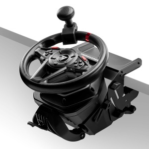 Volan Simulatie Thrustmaster T128 Set Volan cu Pedale Magnetice pentru PS5, PS4 si PC