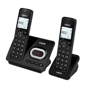 VTech CS2051 Telefon fara fir cu robot telefonic si 2 telefoane, Mod ECO+, Telefon pentru seniori Blocarea apelurilor telefonice fixe, Functie hands-free, Butoane mari, Afisaj cu 1 linie, Negru - Img 12