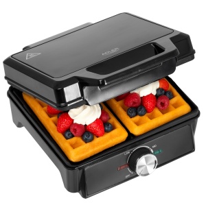 Waffle Maker ADLER AD 3088 2000W, Antiaderent, Negru - Img 3