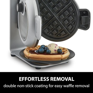 Waffle Maker CASO WaffleUp, 18 cm, 5 trepte de rumenire, culoare argintie - Img 6