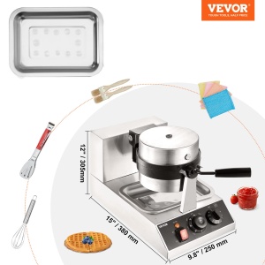 Waffle Maker VEVOR UWF-2205 1300W Inox Control Temperatura Antiaderent - Img 7