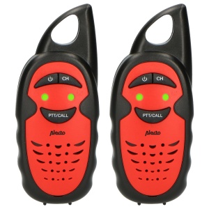 Walkie Talkie Alecto FR-05, 3 kilometri, 3 canale, rosunegru