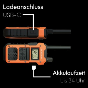 Walkie-Talkie Logicom Extreme - 10 km, 36h autonomie, IP67, 2 buc - Img 2