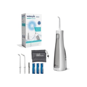 Waterpik Wireless Freedom Waterflosser Ata dentara fara fir rezistent la apa si alimentat cu baterii ideal pentru calatorii bai mici sau dus cu 3 atas