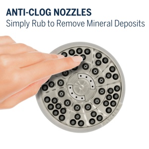 Waterpik XAS-619E Duschkopf Nickel Masaj PowerPulse 6 Moduri - Img 5