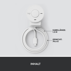 Webcam Logitech Brio 300 Full HD, 1080p, cu microfon si protectie pentru intimitate - Img 10