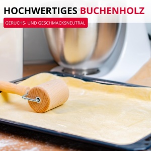 Westmark Backblechroller Woody din Buchenholz Hellbraun 30042270 - Img 4