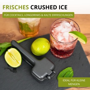 Westmark Eiscrusher Cuby Black Edition Manual Crushed Ice Maker Anthracite - Img 3
