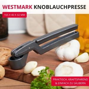 Westmark Novapress Black Edition Presa de Usturoi si Ghimbir Ergonomica Anthracit - Img 2
