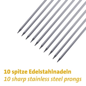 Westmark Schneidehilfe Restehalter ABS si Inox 188 Protectie pentru degete Spalare in masina - Img 5