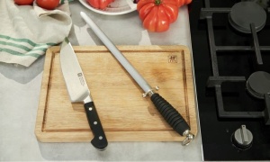 Wetzstahl ZWILLING 30 cm, Verchromat, Maner din Plastic, Negru - Img 6