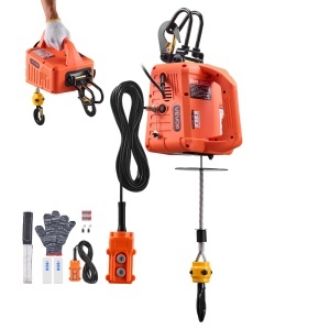 Winch electric VEVOR 500 kg, 1500 W, 3-in-1, cu telecomanda