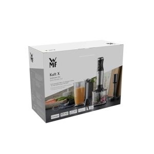 WMF Kult X Set blender de mana 5 bucati, blender, tel, masher, tocator, 600 wati, bagheta incl. vasul blender de 700 ml, otel inoxidabil mat - Img 16