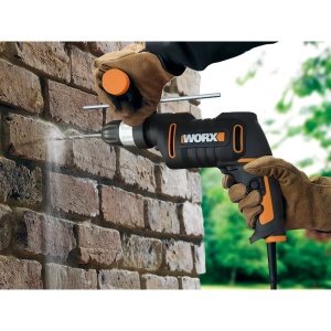 WORX WX317.2 Masina de gaurit cu percutie profesionala cu 600W pentru lucrari de gaurire in lemn, beton si otel - cu reglare continua a vitezei si mandrina fara cheie - Img 4