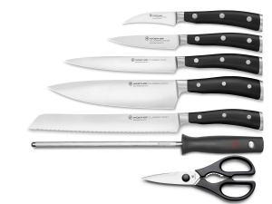 WUSTHOF Classic Ikon Bloc de cutite cu 7 piese, maro - Img 2