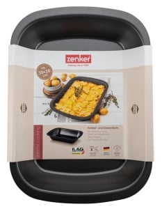 Zenker Special-Cooking Desert mare si caserola - 39x29x6.5cm, antiaderent, rezistent la caldura, design inovator - Img 4