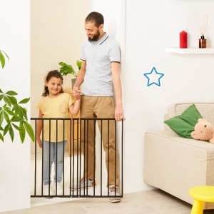 Zid de protectie Badabulle Safe Protect XL, 60-106,5 cm, cu montare prin surub, negru - Img 6