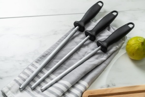 ZWILLING Wetzstahl 23cm Negru Maner Ergonomic pentru Ascutirea Cutitelor - Img 6