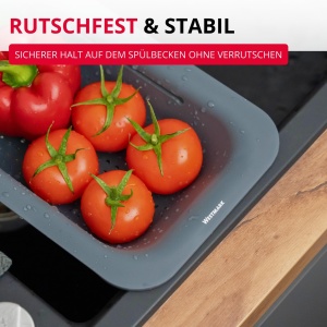 Abtropfsieb pentru Spulbecken Westmark, 36-49 cm, BPA-free, Negru - Img 5