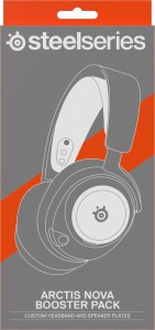 Accesorii casti gaming SteelSeries Arctis Nova Booster Pack, Rose Quartz, banda nylon si placute metalice - Img 7