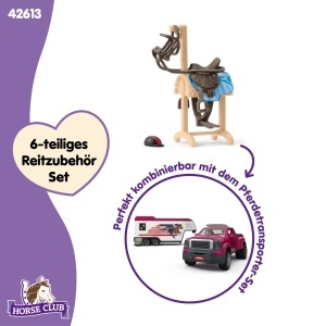 Accesorii pentru cai Schleich Horse Club 42613 6 piese, detalii realiste - Img 4