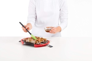 Accesoriu grill pentru cuptorul cu microunde, Rosu/Negru - Img 7