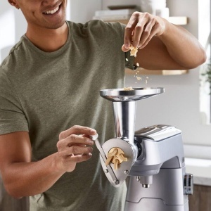 Accesoriu Kenwood KAX92A0ME Pasta Fresca Nucelpresa din inox insertie din bronz pentru Maccheroni Rigati Argintiu - Img 2