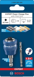 Adapter Bosch EXPERT Power Change Plus cu burghiu centrare, 7,15 mm, rapiditate sporita - Img 2