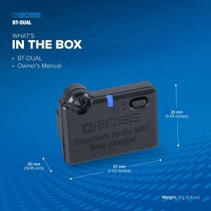 Adaptor Bluetooth Audio MIDI BOSS BT-DUAL, compact, usor de instalat - Img 2