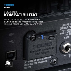 Adaptor Bluetooth AudioMIDI BOSS BT-DUAL, Compact, Usor de Instalati - Img 4