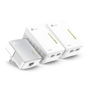 Adaptor Powerline TP-Link TL-WPA4220 TKIT, 600Mbits, Wi-Fi N300, Alb