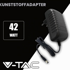 Adaptor V-TAC 12V 42W 3.5A pentru camere si LED-uri, Negru - Img 2