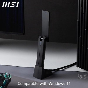 Adaptor WiFi 7 MSI BE6500, viteza tri-band 2880 Mbits, antena ajustabila - Img 4