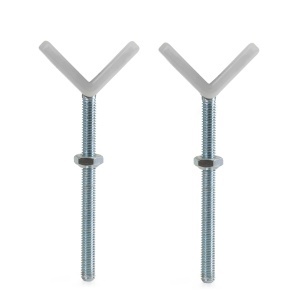 Adaptor Y Spindel hauck pentru Gitter de Protectie, M10, Alb