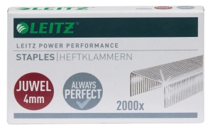 Agrafe de birou Leitz Juwel 4 mm, 10 cutii a cate 2000 bucati, otel zincat - Img 3