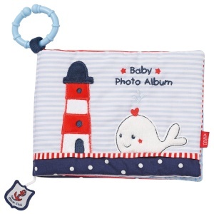 Album foto pentru bebelusi Fehn Ocean Club 20x15 cm material textil pentru 6 fotografii