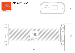 Amplificator JBL Apex PA1254 4 Canale 1250W Compact si Rezistent pentru Auto si Marine - Img 7