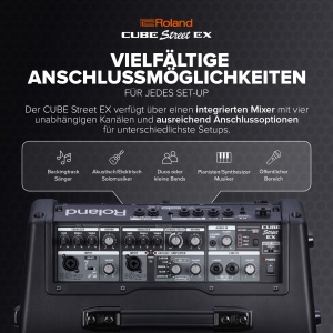 Amplificator Stereo Roland Cube Street EX, 50W, portabil, cu 4 canale - Img 4