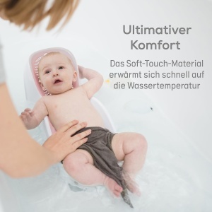 Angelcare Badesitz Light Pink Suport Ergonomic pentru Baie Bebe Material Soft-Touch - Img 6
