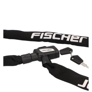 Antifurt bicicleta Fischer, Kettenschloss neopren, 130 cm, negru - Img 6