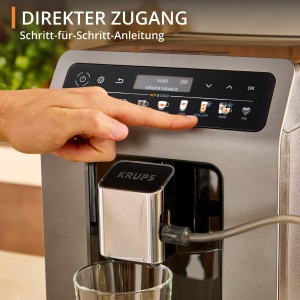 Aparat de cafea complet automat Krups Evidence Hot & Cold, 18 bauturi de specialitate, bauturi calde si reci, cappuccino cu o singura atingere, sistem de lapte cu tub de lapte, ciclu automat de ingrijire, EA898GF0 - Img 7