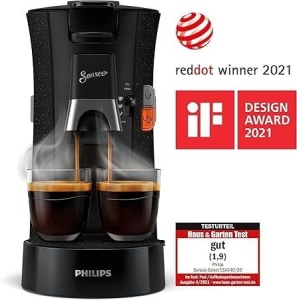 Aparat de cafea PHILIPS Senseo Select - Coffee Strength Selection Plus, tehnologie Crema Plus, rezervor de apa de 0,9 L, economisire a energiei, functie cu doua cani, functie Memo, gura de scurgere reglabila pe inaltime (CSA240/20) - Img 5