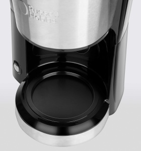 Aparat de cafea Russell Hobbs Mini [cap de dus pentru extractie si aroma optime] Compact (max 5 cani, ulcior de sticla de 0,6 l, inclusiv filtru permanent, placa de incalzire) aparat de cafea cu filtru compact mic 24210-56 - Img 4