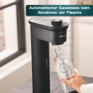 Aparat de carbonatare GROHE Blue Fizz 31943K00 3 niveluri de sprudulare negru - Img 6