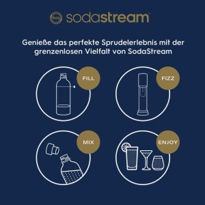 Aparat de carbonatare SodaStream Enso Premium Design din otel inoxidabil Culoare argintie Sistem simplu de schimb CO2 - Img 6