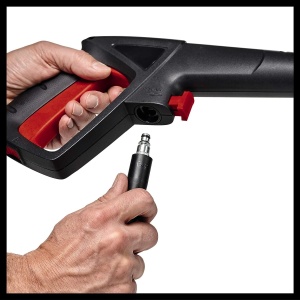 Aparat de curatat cu inalta presiune Einhell TC-HP 130 (1.500 wati, max. 130 bari, sistem modular de cuplare rapida, inclusiv furtun de inalta presiune, pistol, lance, diverse duze, perie, recipient de pulverizare) - Img 5
